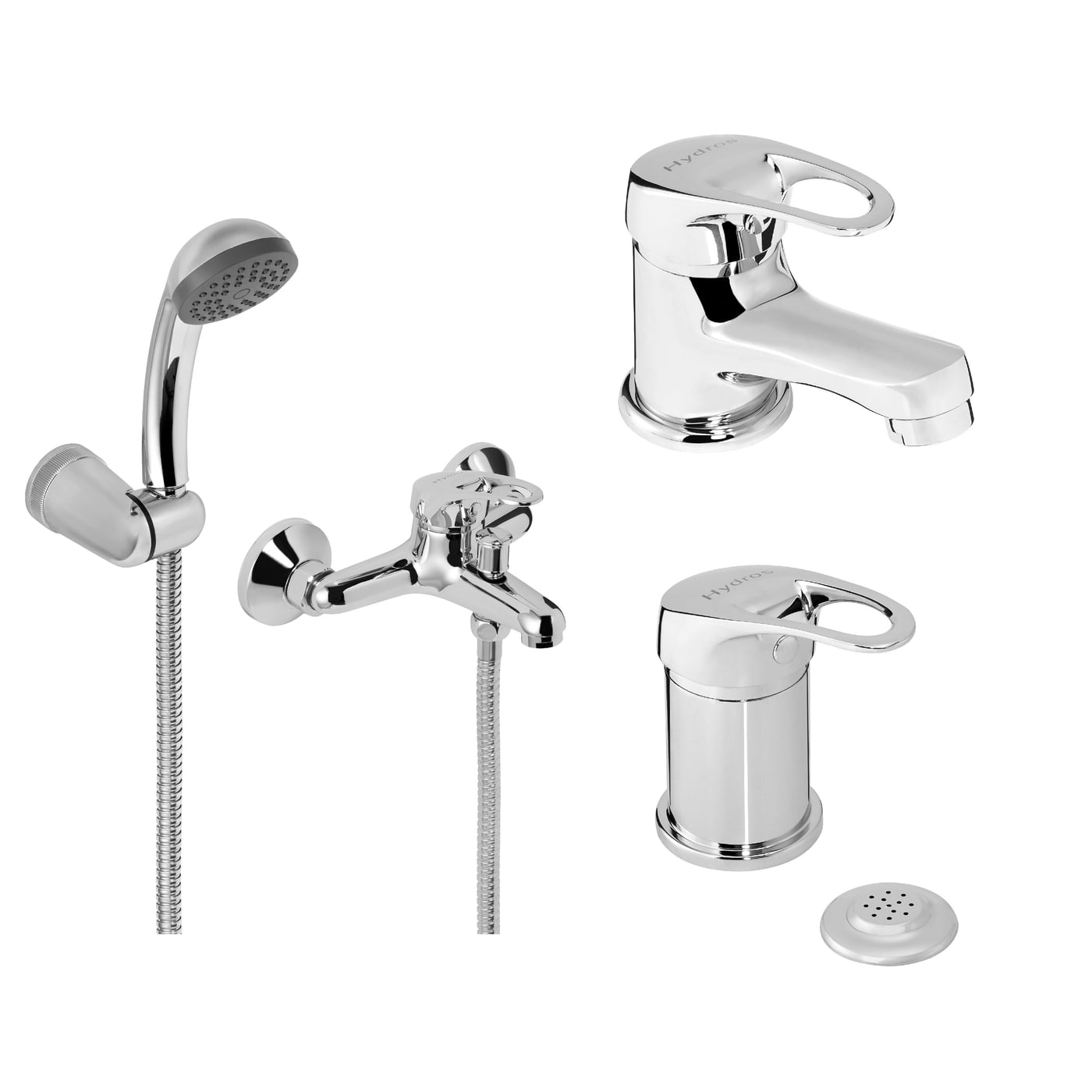 COMBO HYDROS LINK · LAVATORIO + BIDET + DUCHA EMBUTIR