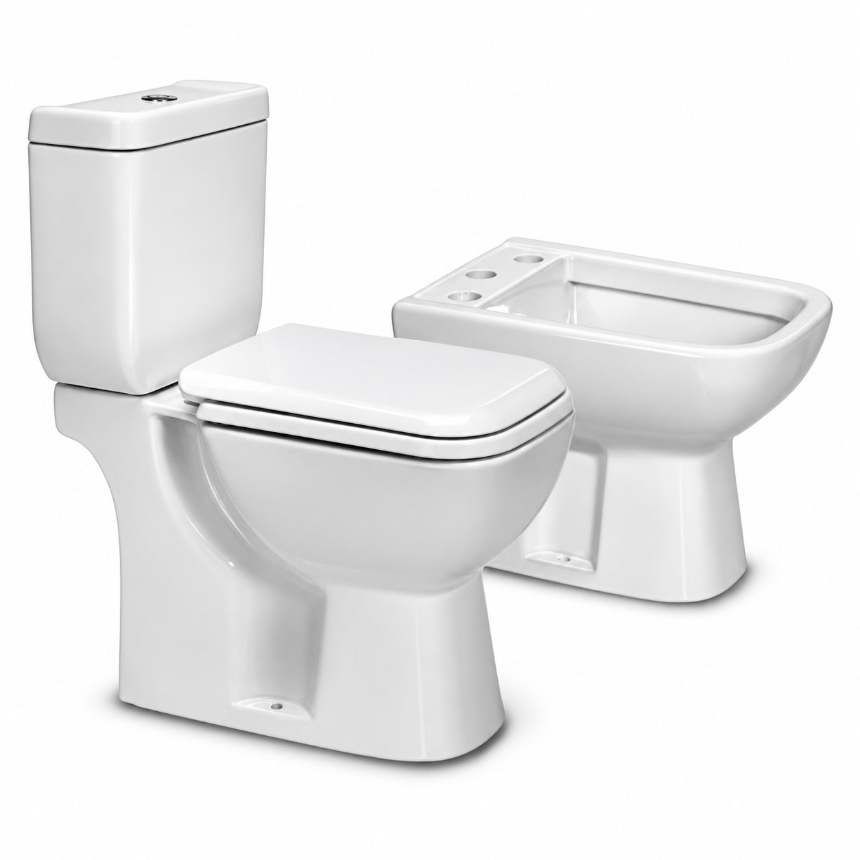 COMBO PIAZZA AMALFI · INODORO + DEPÓSITO + ASIENTO + BIDET 3 AGUJEROS