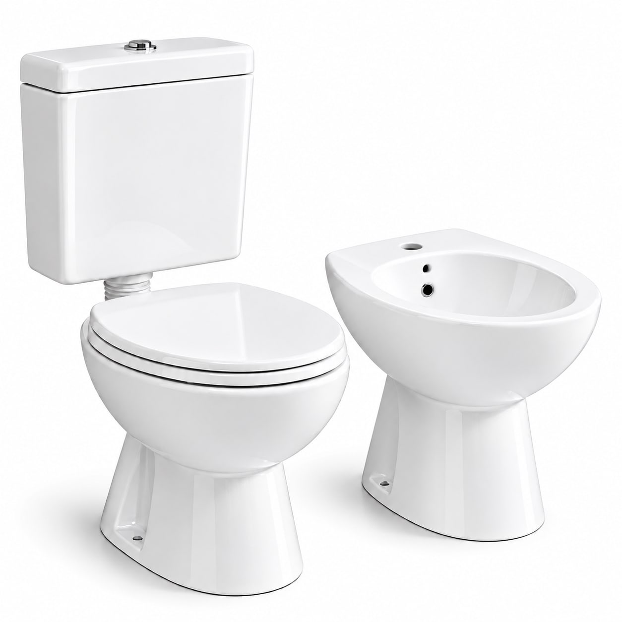 COMBO PRINGLES ONIX · INODORO + DEPÓSITO + BIDET 1 AGUJERO + ASIENTO
