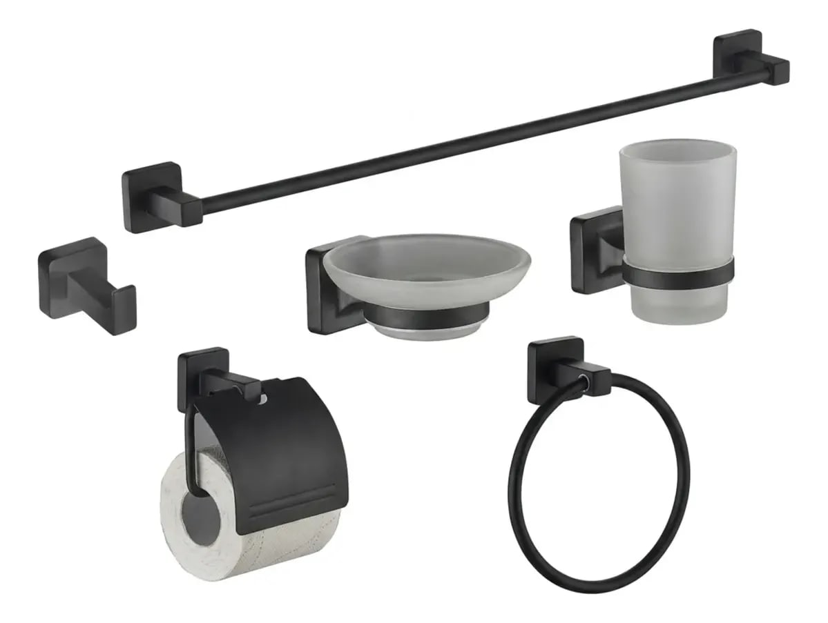 ACCESORIOS DE BAÑO FLOWATER ATREUS · 6 PIEZAS