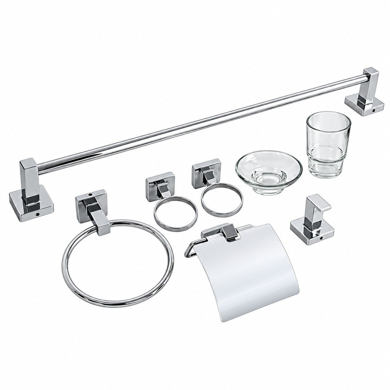 ACCESORIOS DE BAÑO FLOWATER KUBITZA · 6 PIEZAS