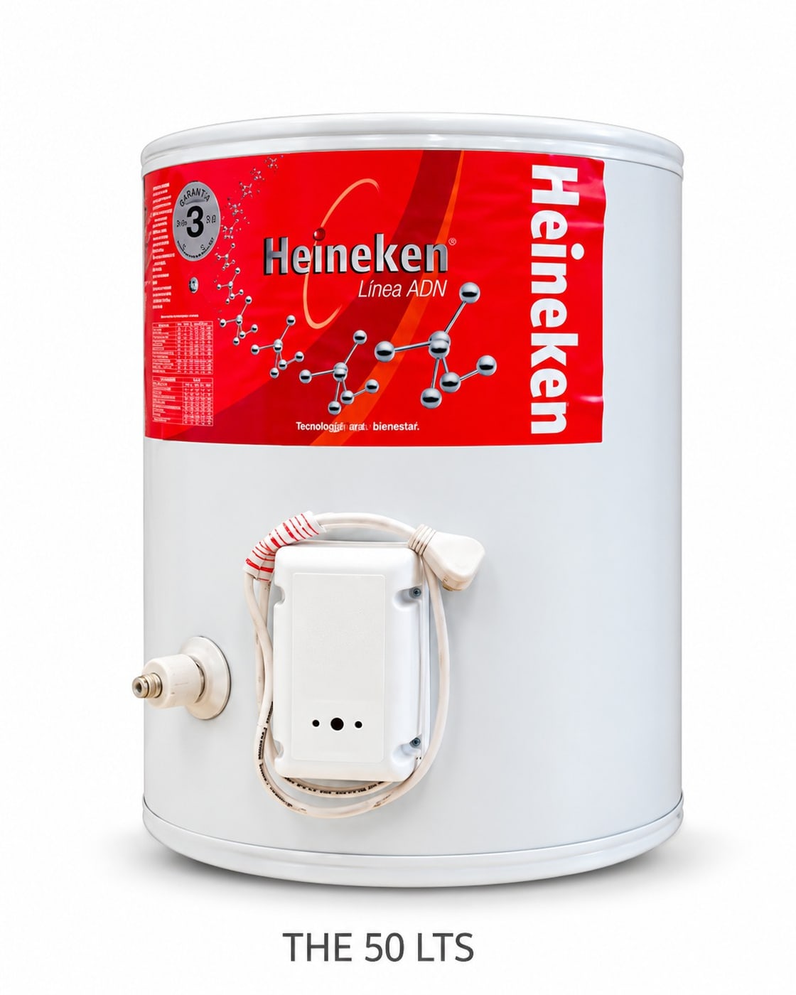 TERMOTANQUE HEINEKEN 50 LTS ELÉCTRICO · CONEXIÓN INFERIOR