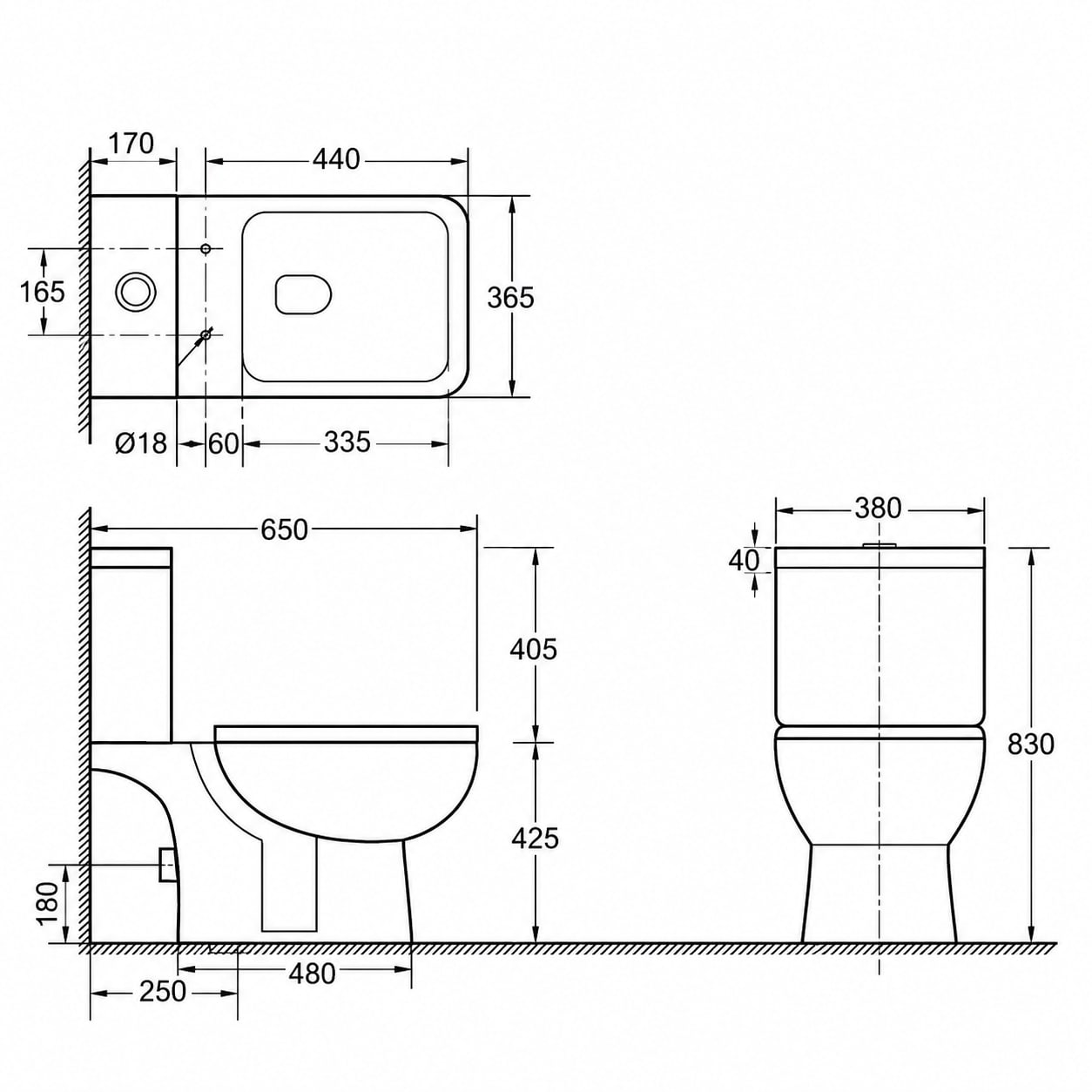 COMBO FLOWATER NOWEN · Inodoro largo completo + Bidet 1 agujero foto 7