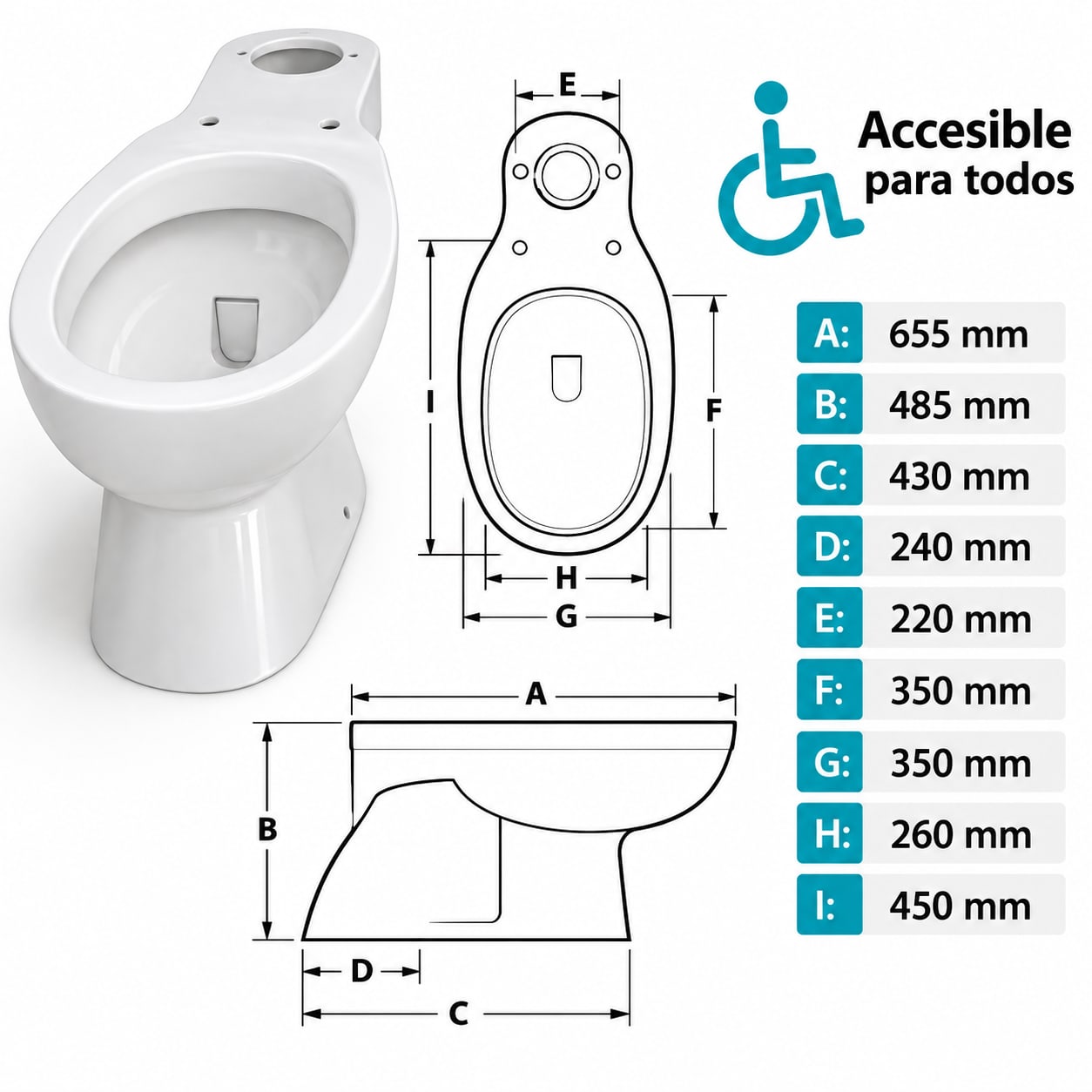 COMBO PRINGLES JADE MAX · INODORO + DEPÓSITO + BIDET 1 AGUJERO foto 8