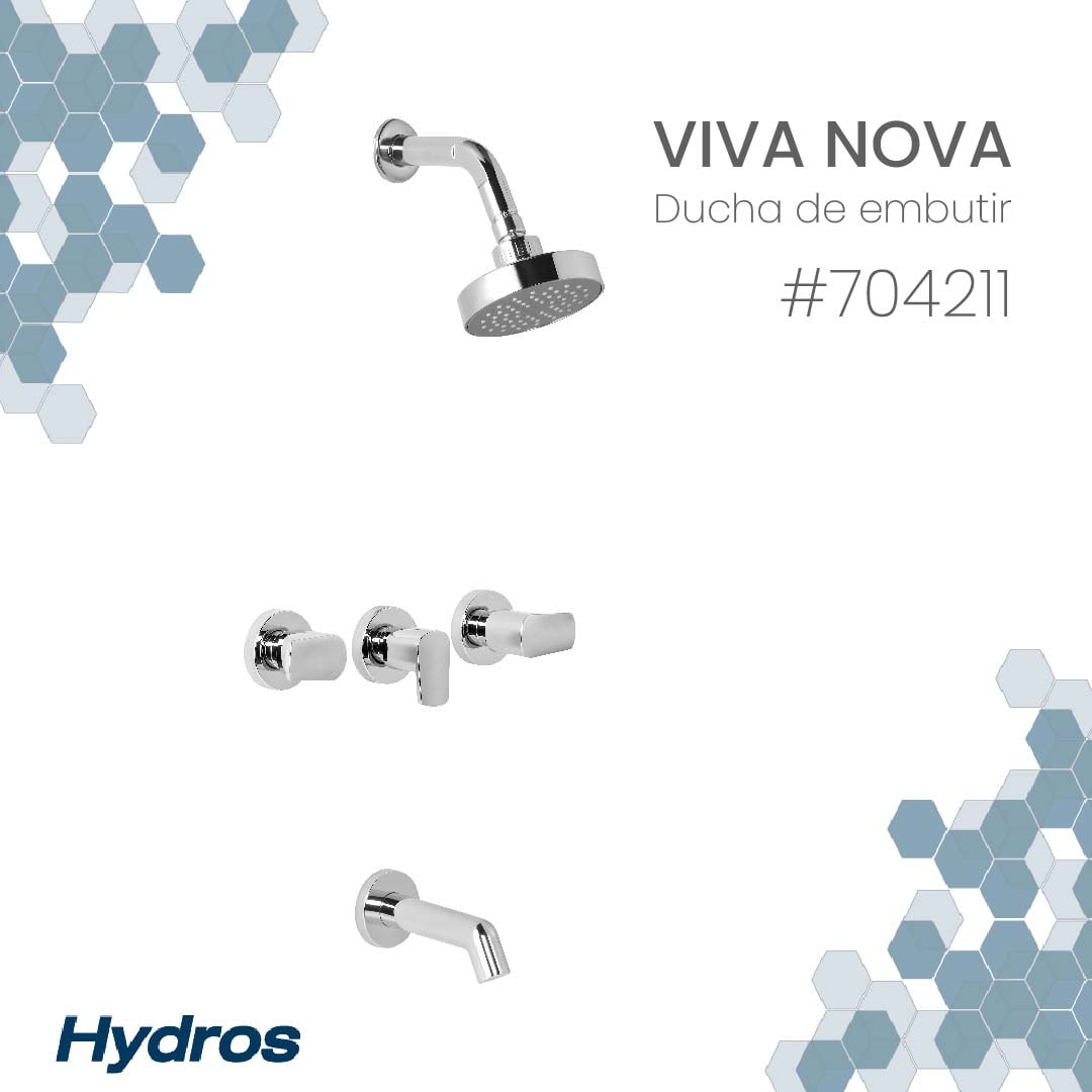 PIAZZA SET BAÑO VIVA NOVA (LAV+BIDET+DUCHA EMBUTIR) foto 6