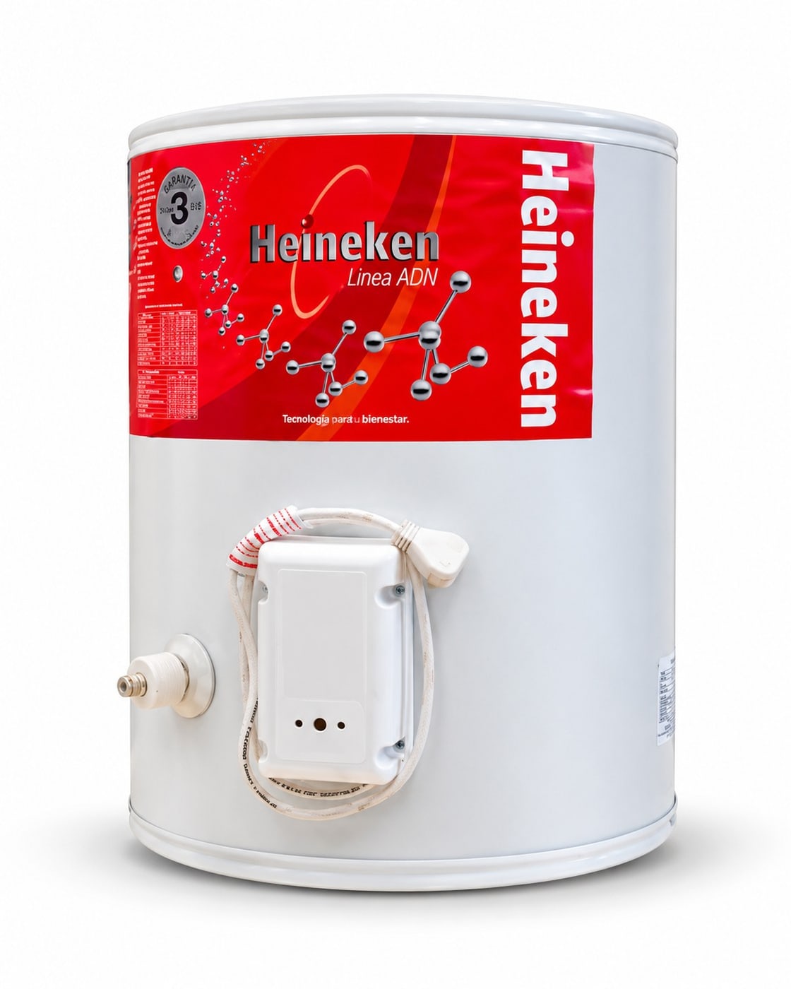TERMOTANQUE HEINEKEN 50 LTS ELÉCTRICO · CONEXIÓN INFERIOR foto 2