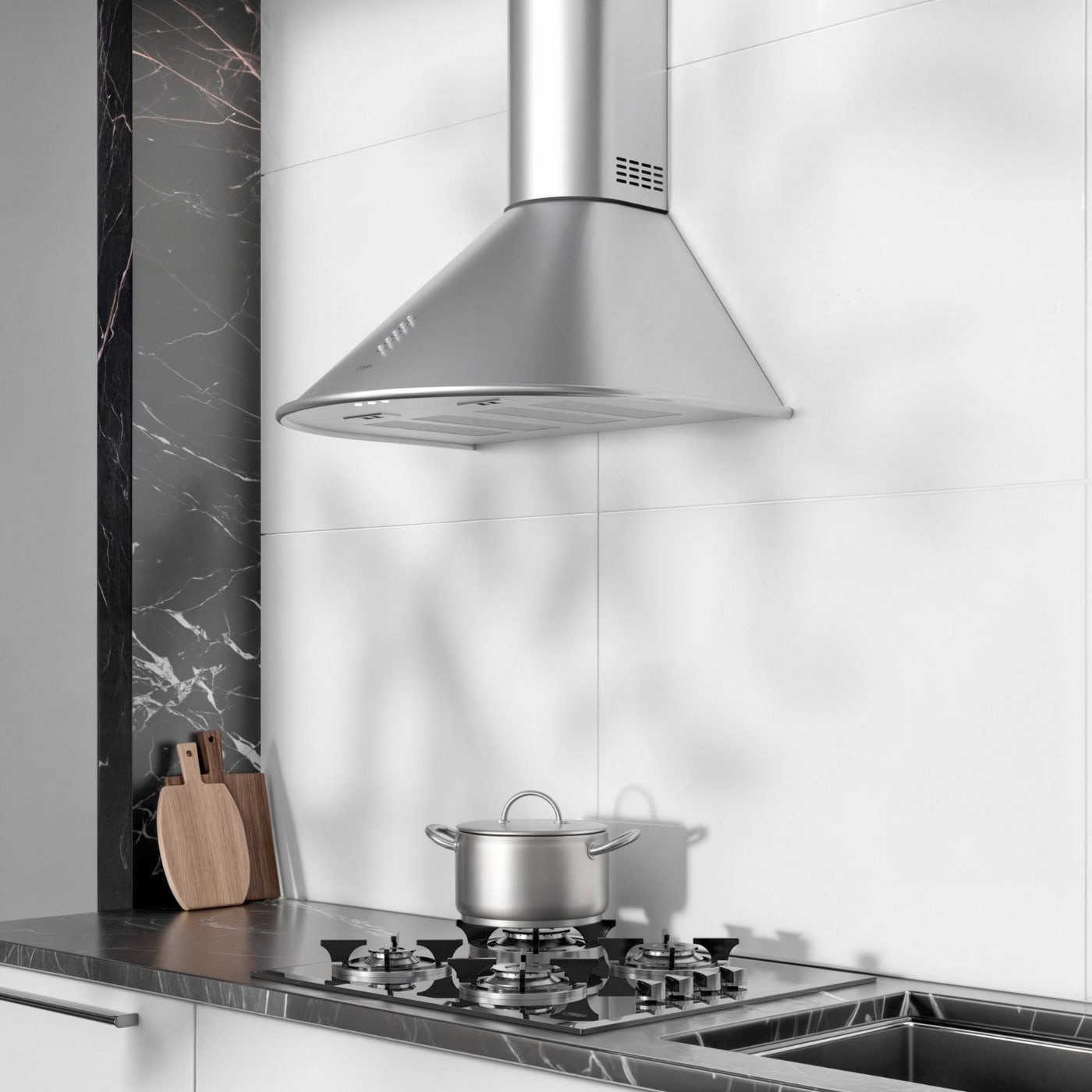 CAMPANA DE COCINA TST CIRCULAR 60 CM · 3 VELOCIDADES foto 4